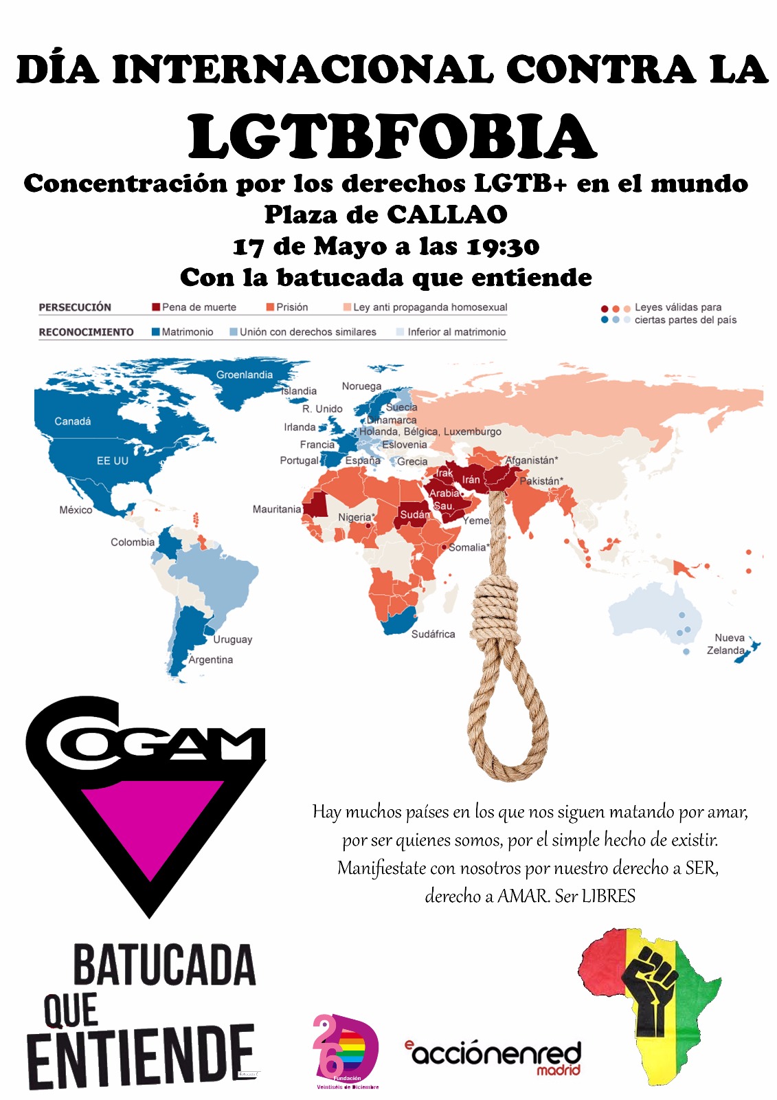 17 de mayo es el día mundial contra la LGTBfobia