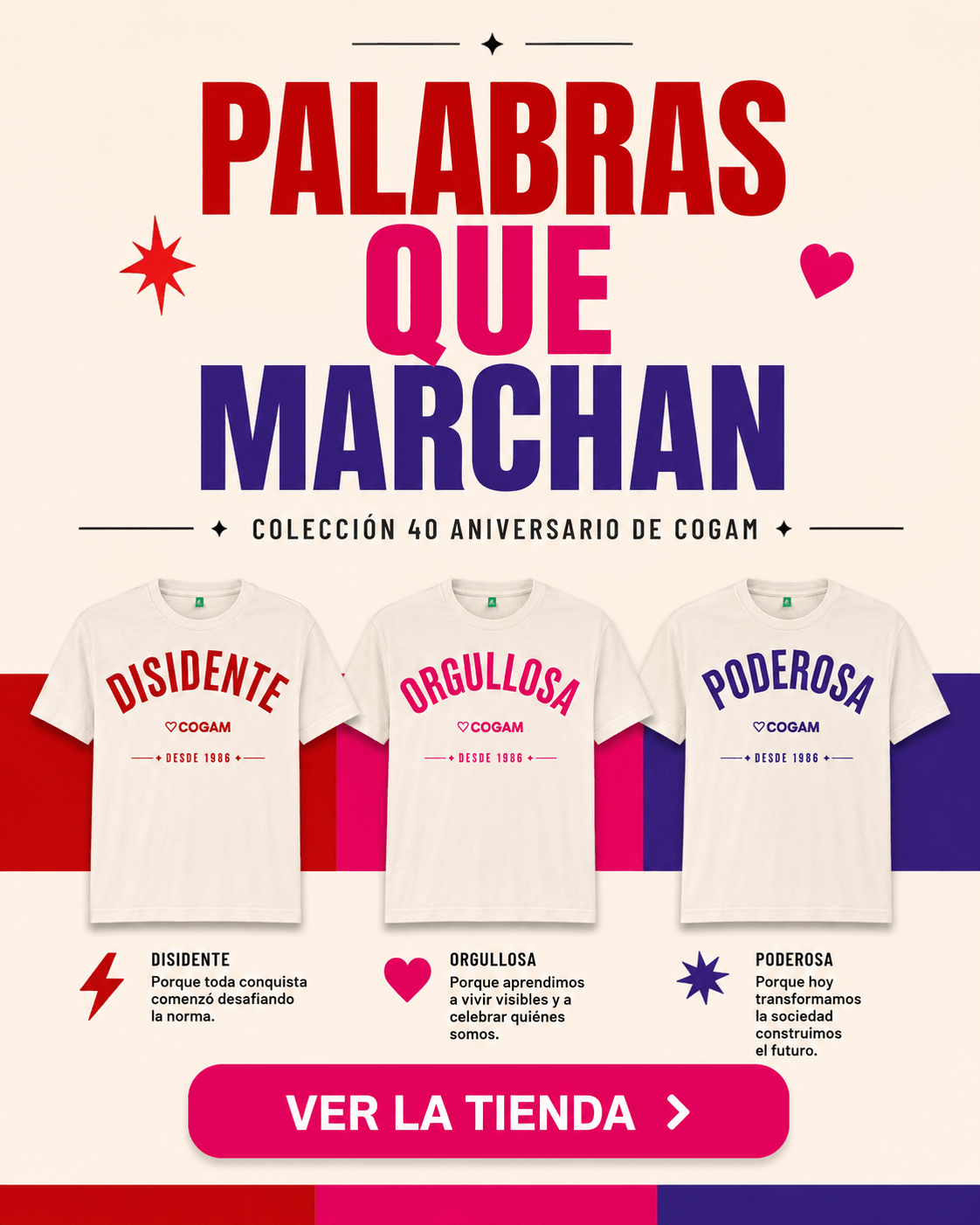Camisetas Palabras que Marchan